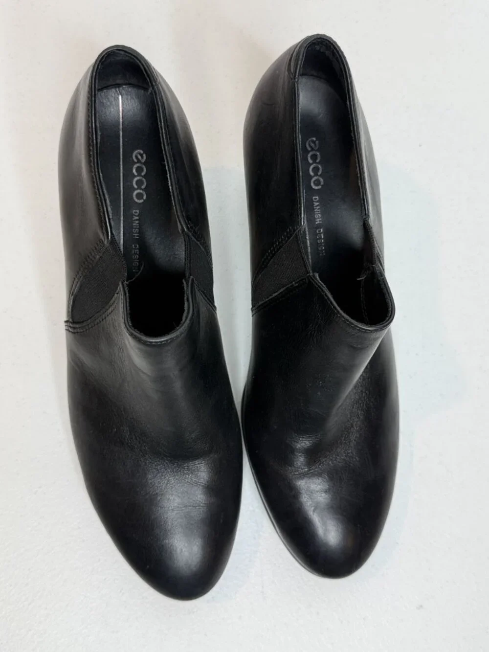 Ecco black leather